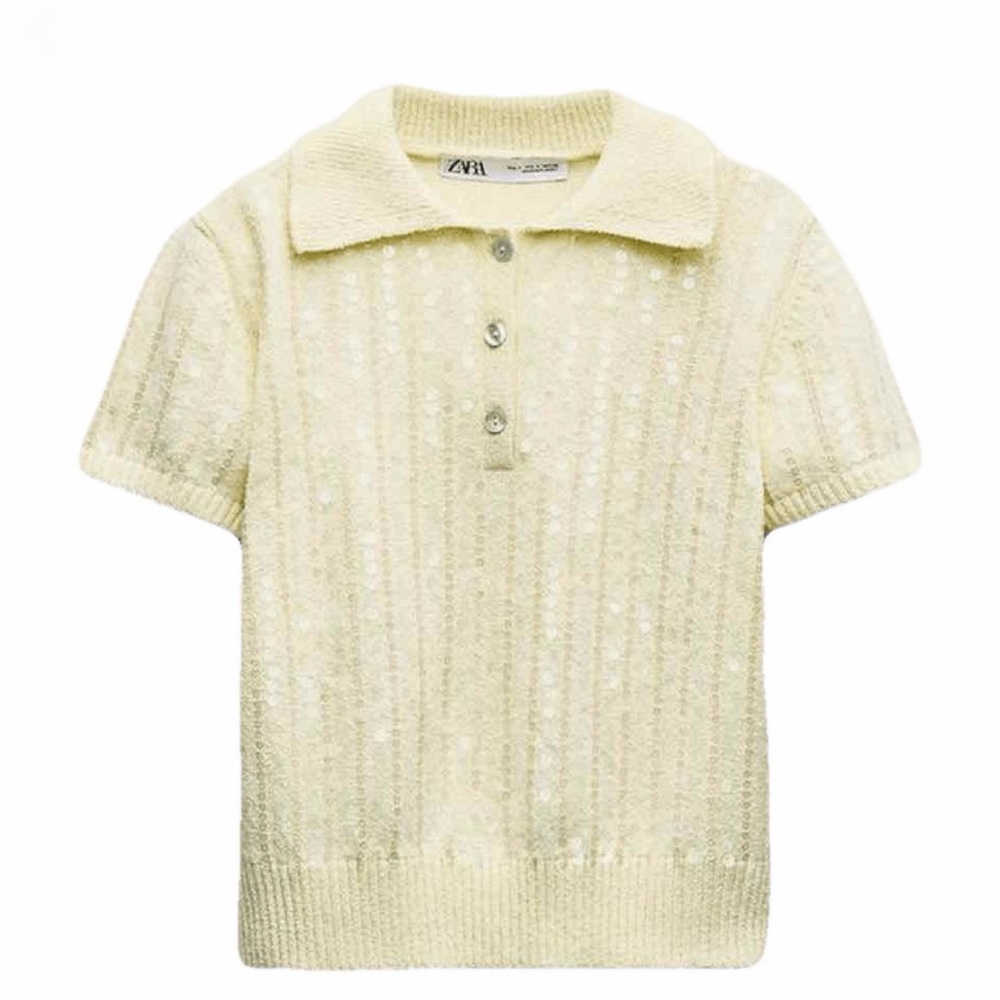 Zara - Butter Yellow Collared Top